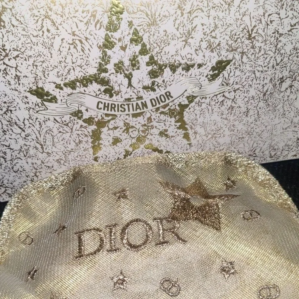 Dior Gold Star Cosmetic Bag – Limited Edition – NWT – Holiday Collector